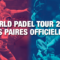 Paires officielles World Padel Tour 2020